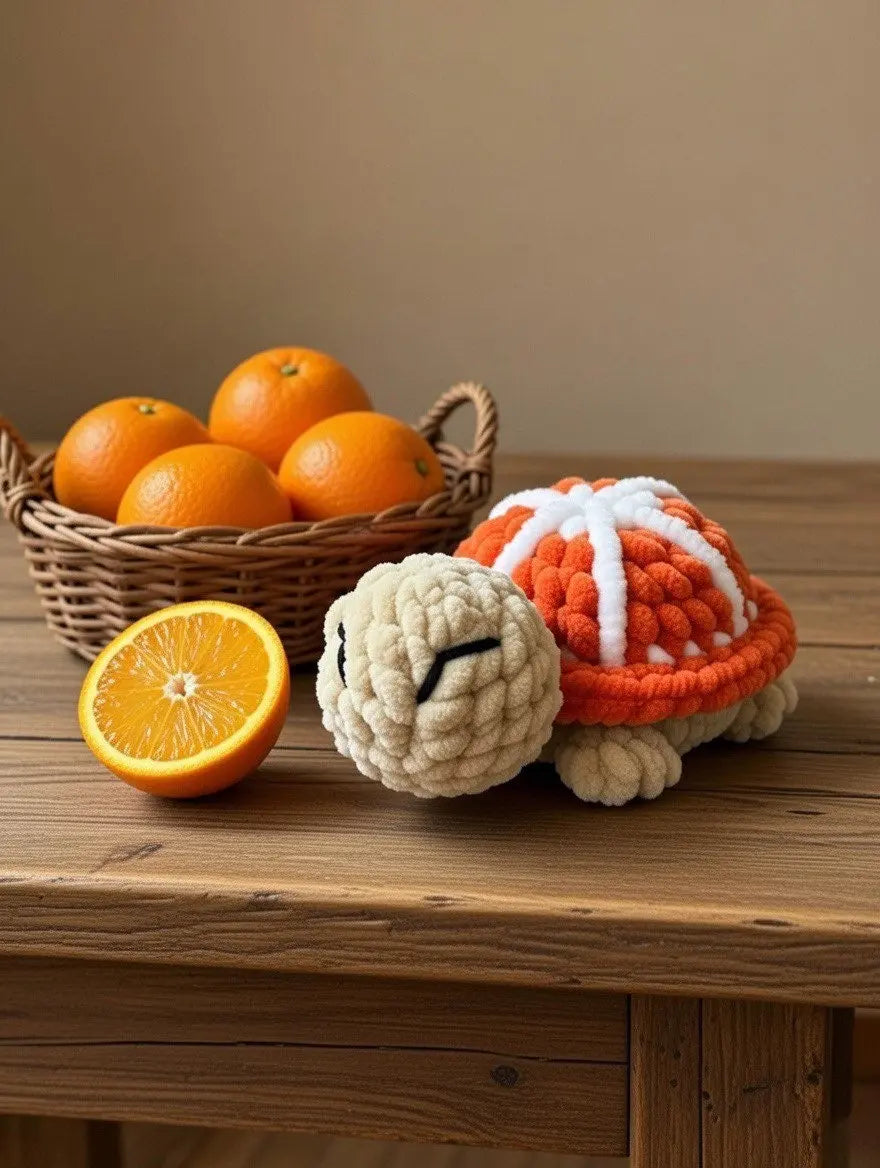 Tortue Orange Toine Crochet