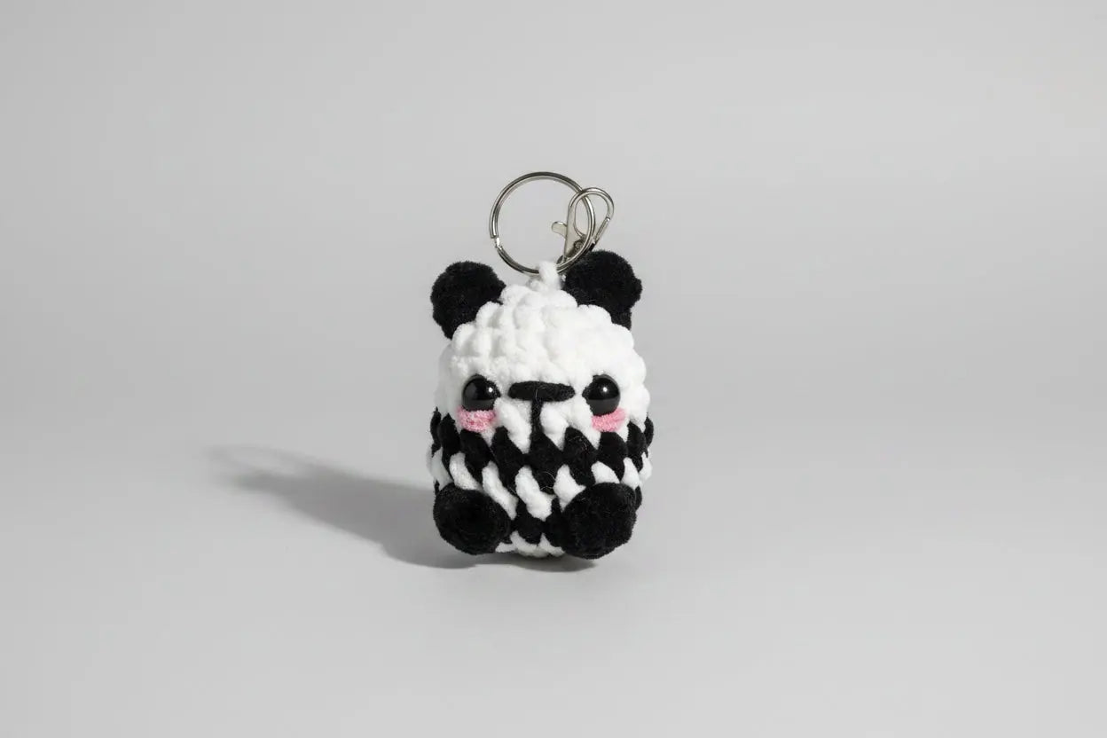 Porte Clés panda Toine Crochet